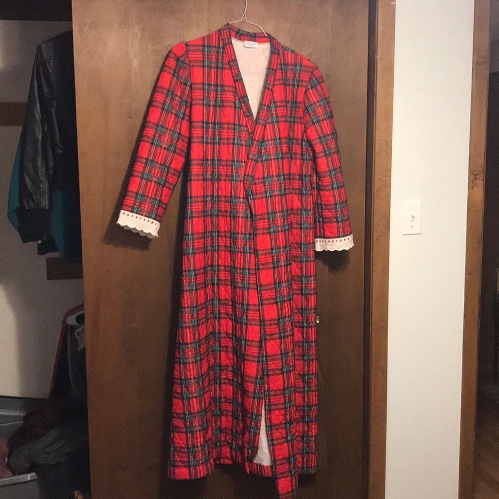 “Grandma got ran over by a reindeer” robe
